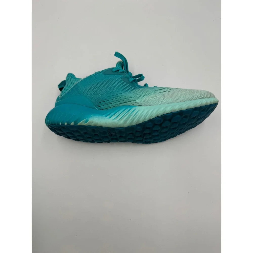 Adidas Running BW1199 Alphabounce EM Teal Blue 8.5 Mesh Bounce Athletic Sneakers